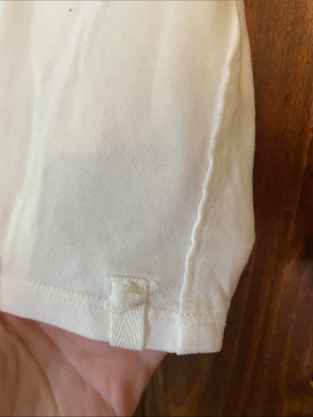 Tricia Fix x Free People White Short Sleeve Tee with Goose Patch SzM NWT - Picture 6 of 11